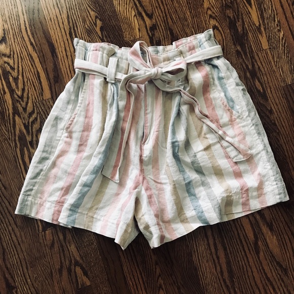 GAP Pants - Tie High-Waisted Shorts